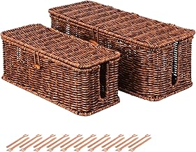 The Rattan Cable Box That Makes Desk Chaos Disappear